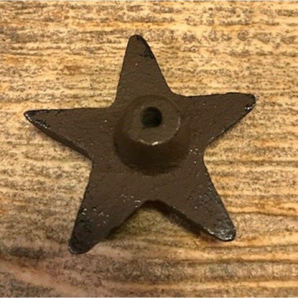 TWO Cast Iron Rustic Star Drawer Pulls 10310 - Picture 4 of 12